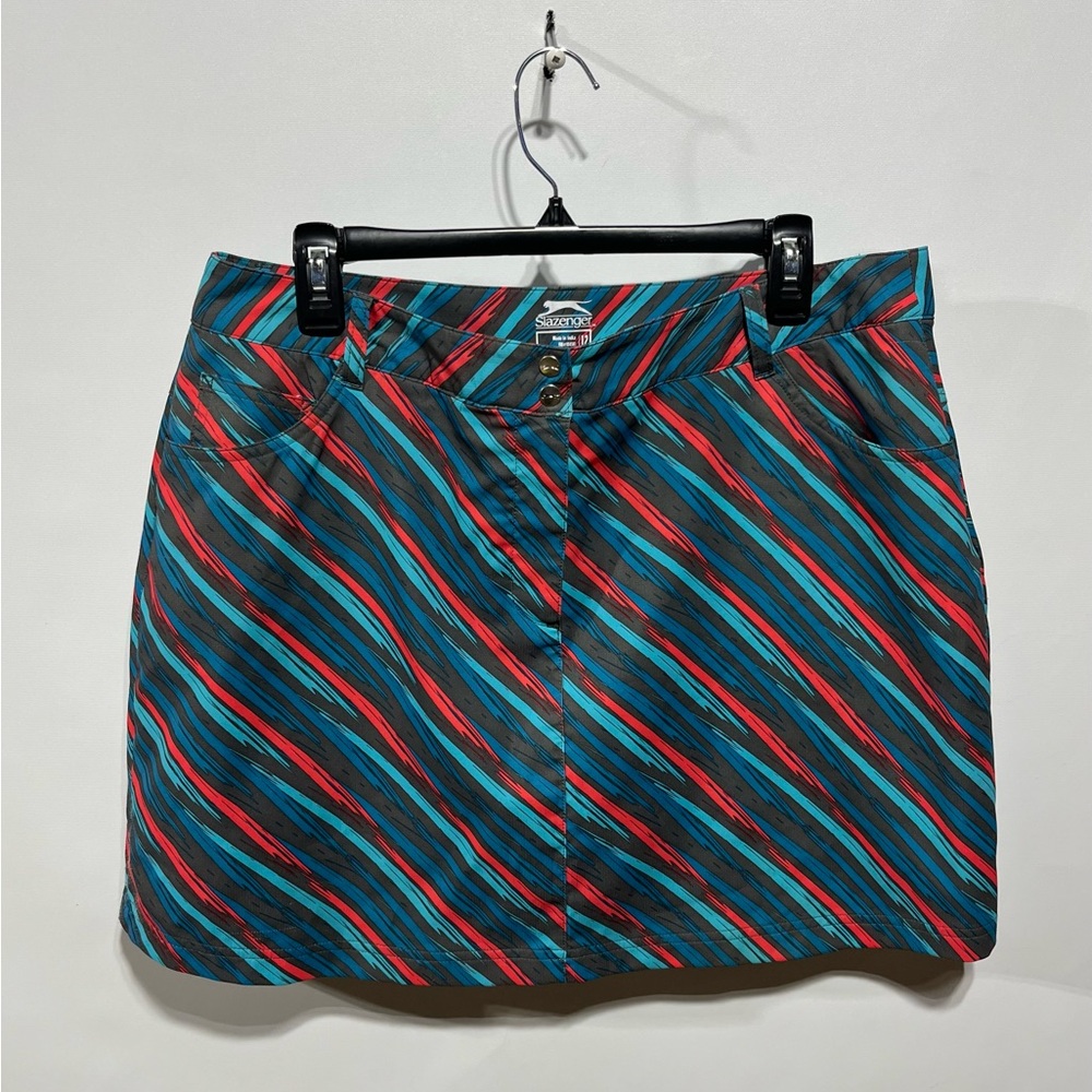 Slazenger Striped Multicolor Golf Skort‎ Women’s Size 12
